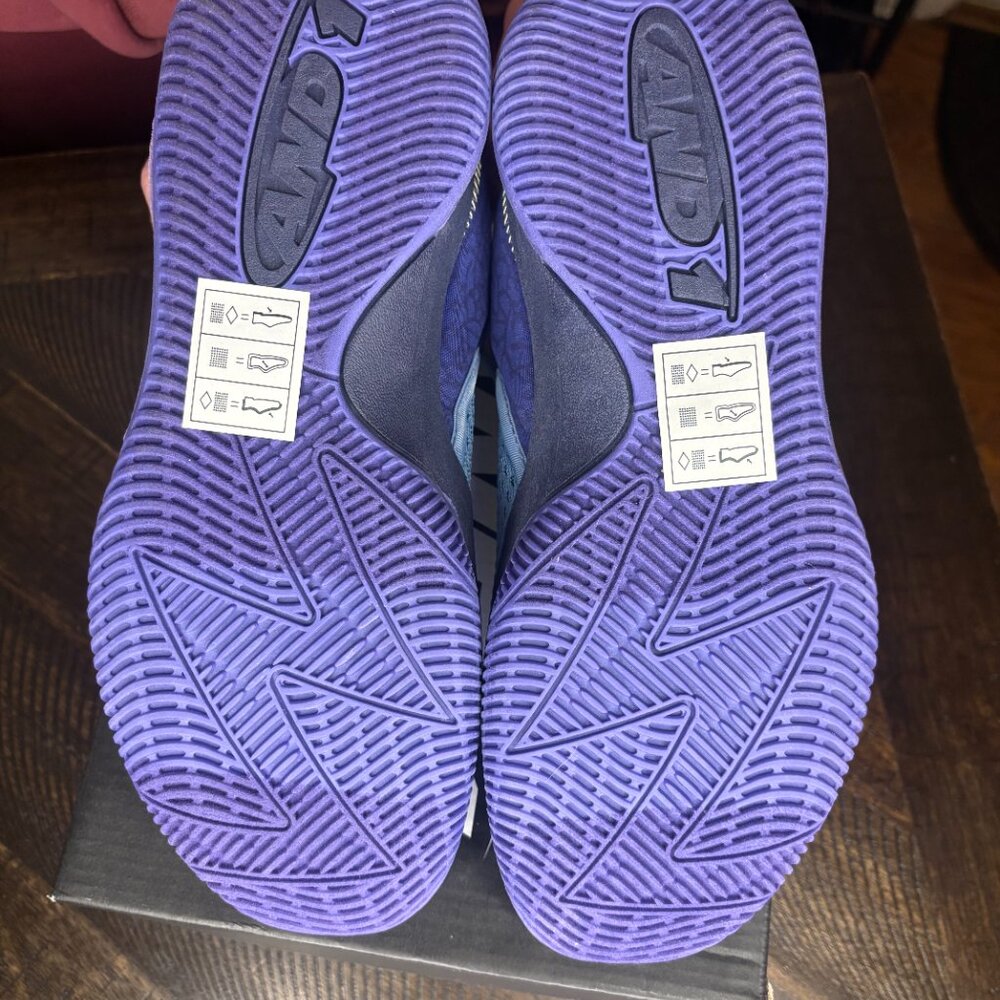 AND1 Delta TPR Basketball Sneakers Men’s 9 | Blue Purple Orange | New w/ Box - Picture 4 of 7